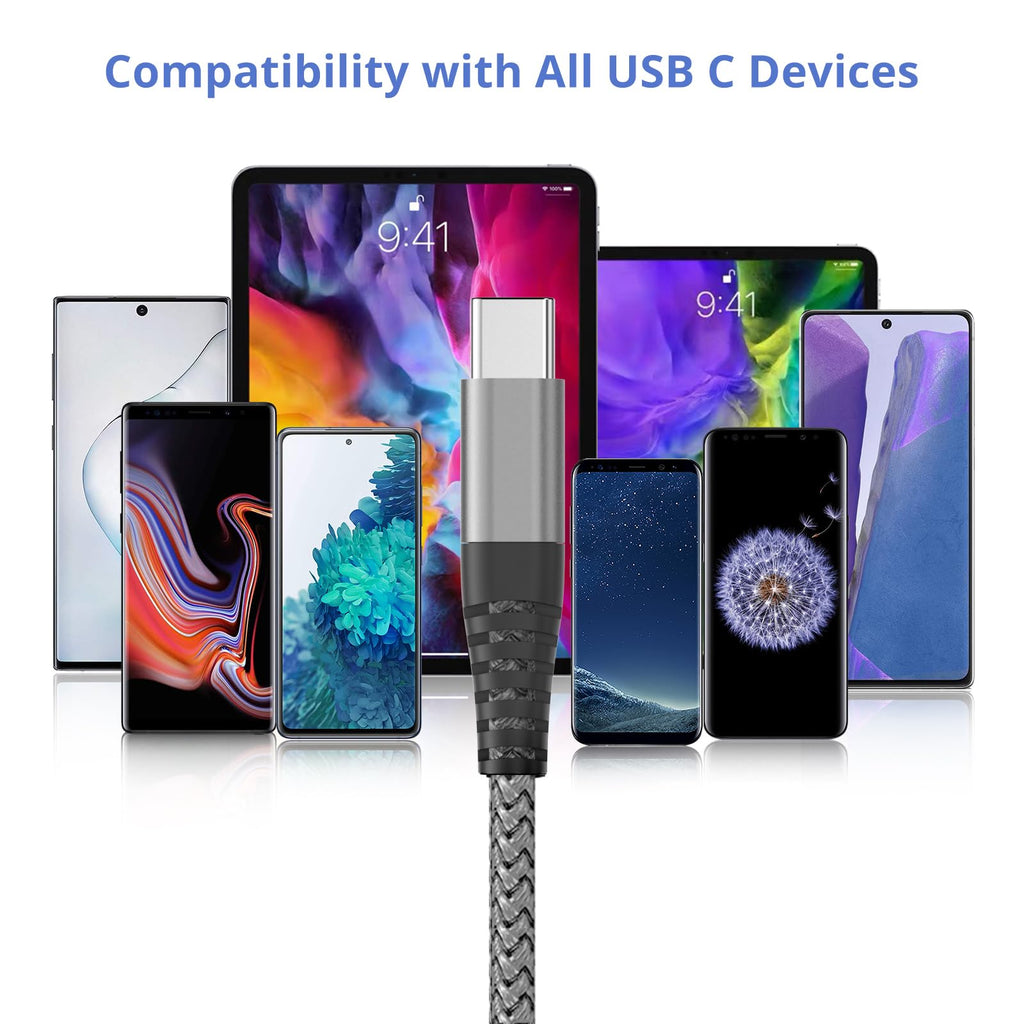 Ofuca USB C Charger Cable,3Pack 6FT/1.8M USB A to USB C Cable