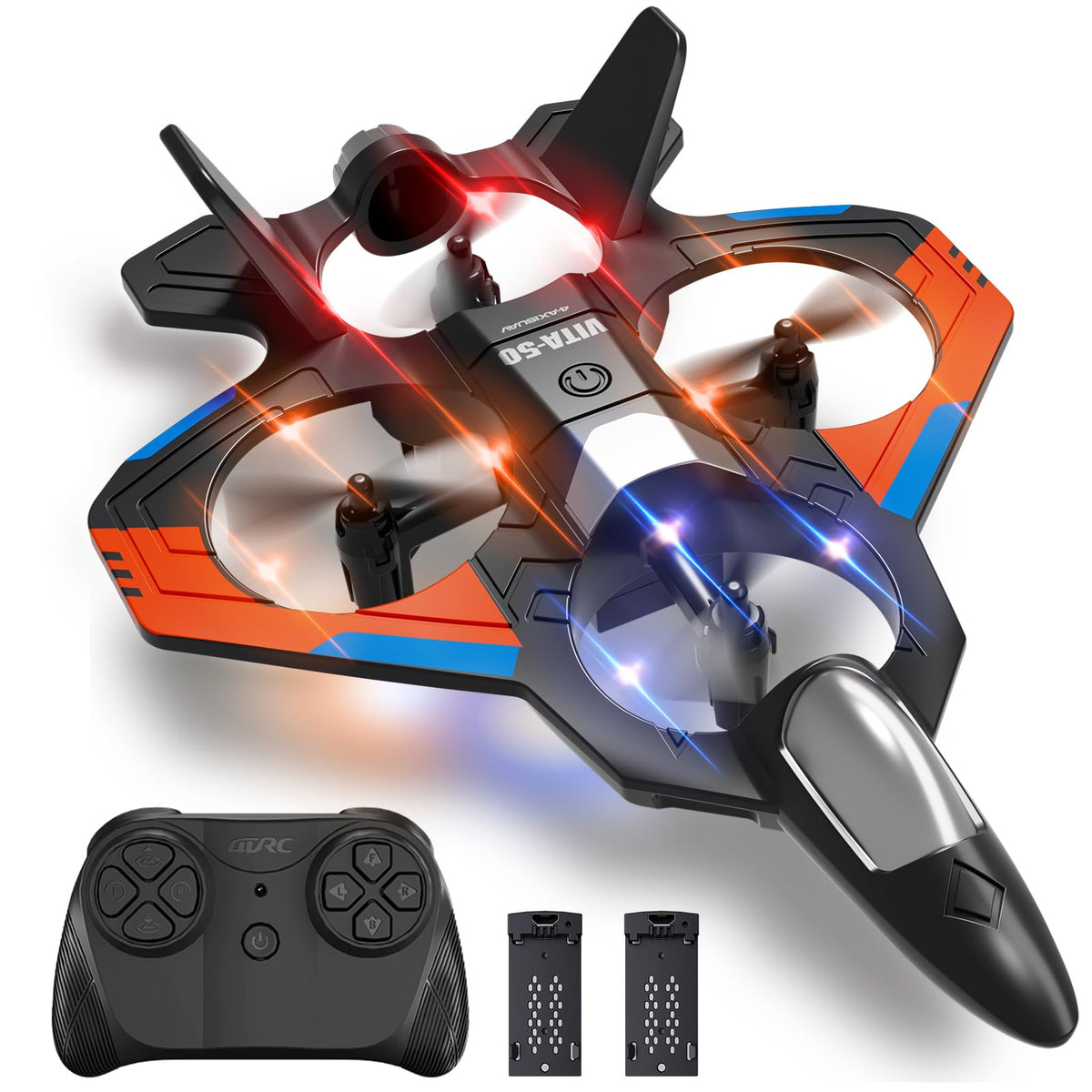 RC Planes Remote Control Airplanes Drones for Kids Adults,Black,3Batteries