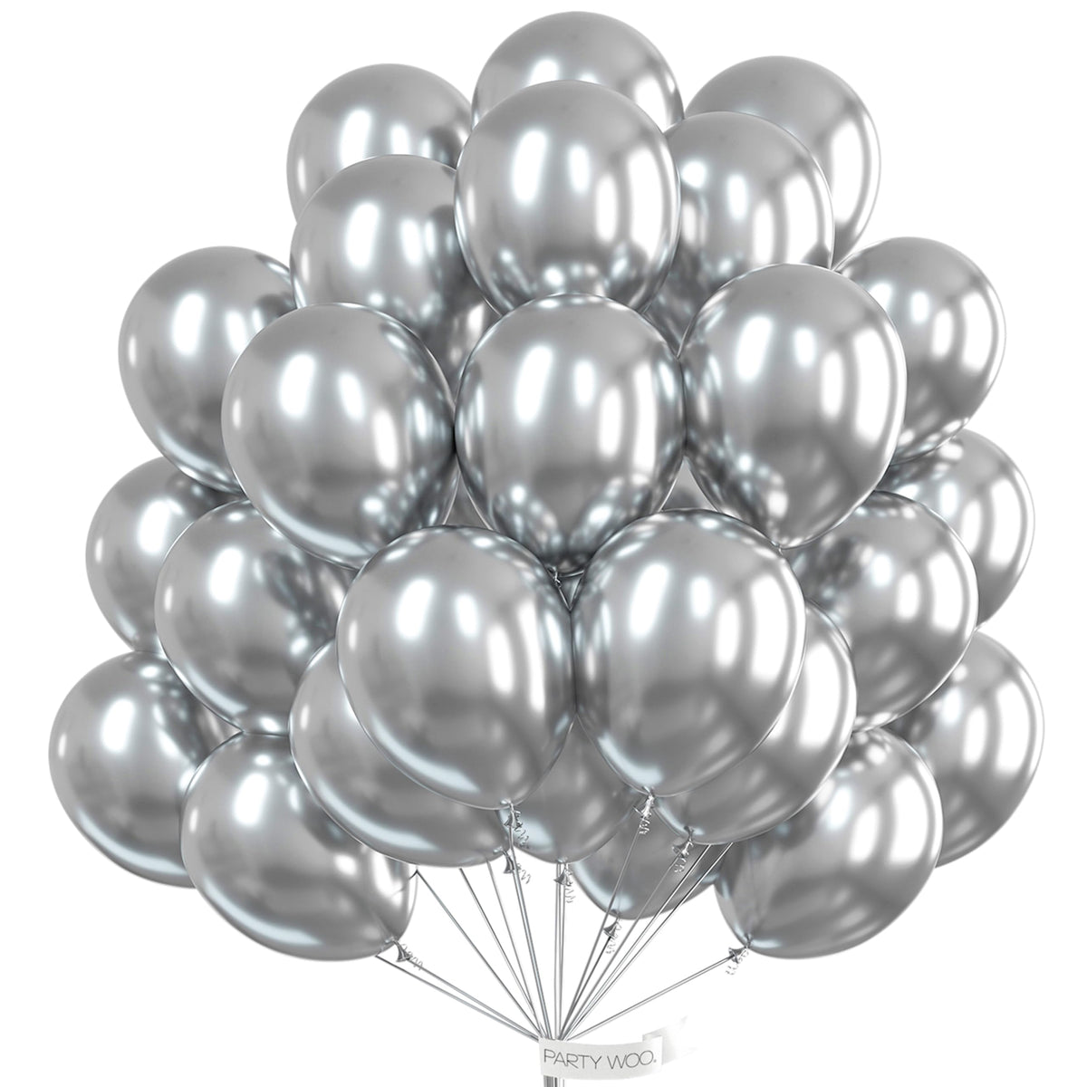 PartyWoo Light Blue Balloons 101pcs Baby Pastel Sky Aqua Blue Color 12 Inch