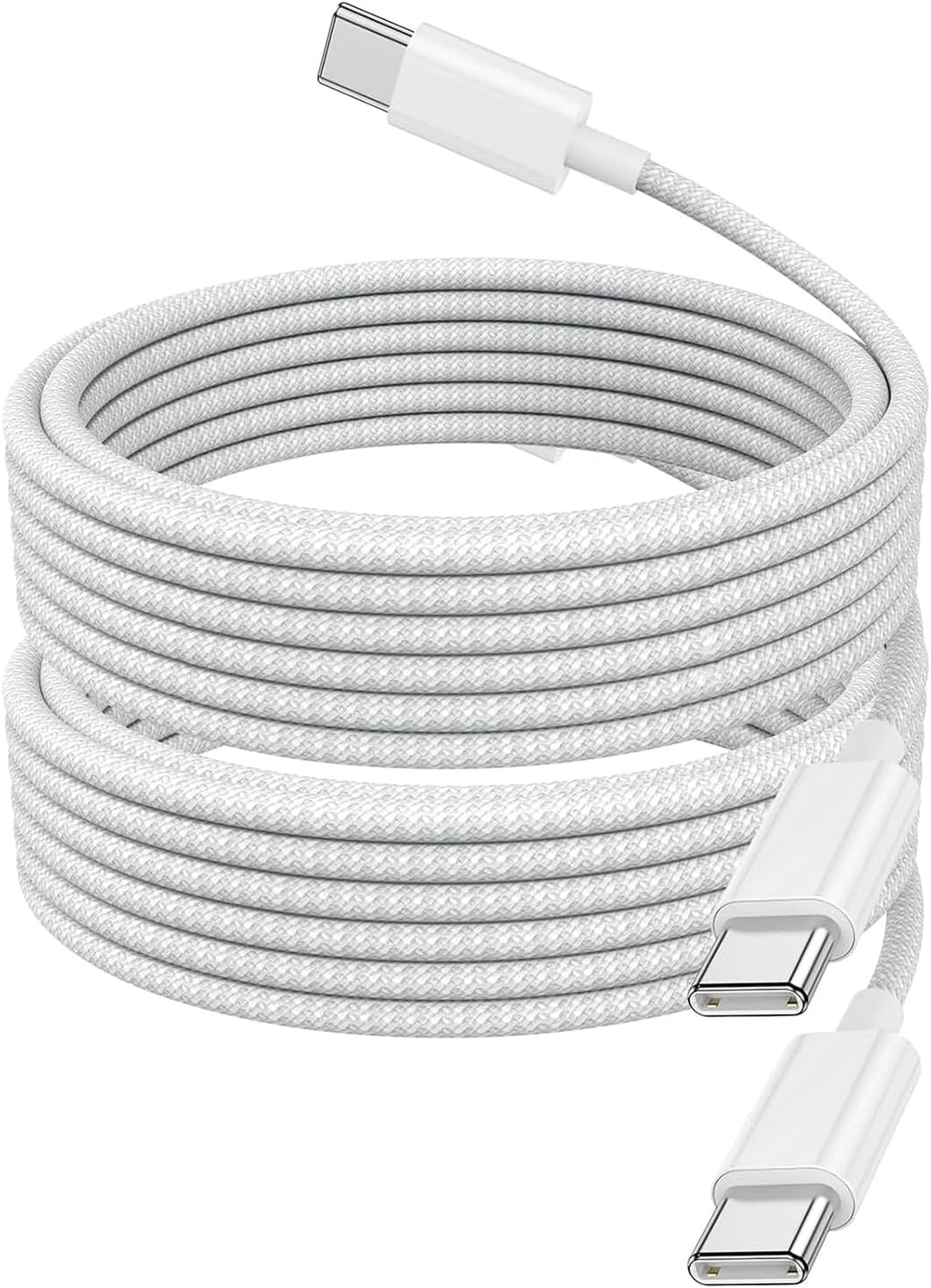 USB C Charger Cable, 2Pack 2M Braided iPhone Cable USB C to C Fast Charging for Apple iPhone 17 16 15 Pro Max Pro Plus, for iPad Pro/Air/Mini, for MacBook Air/Pro, for Samsung Galaxy Series and more