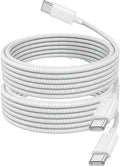 USB C Charger Cable, 2Pack 2M Braided iPhone Cable USB C to C Fast Charging for Apple iPhone 17 16 15 Pro Max Pro Plus, for iPad Pro/Air/Mini, for MacBook Air/Pro, for Samsung Galaxy Series and more