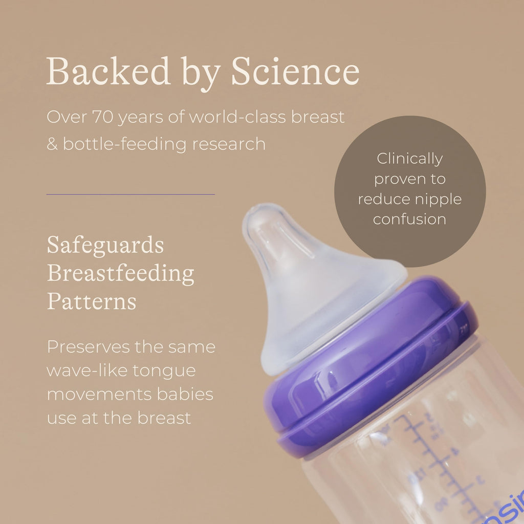 Lansinoh Anti Colic Baby Bottles 240 ml - 2 Pack - Medium Flow Teats