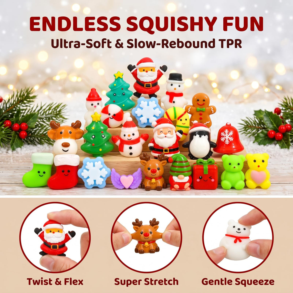 80 Pcs Party Favors for Kids 4-8, Kawaii Squishies Mochi Squishy Toys Bulk