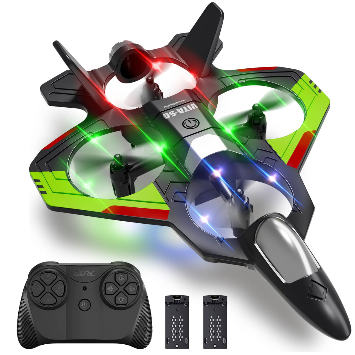 RC Planes Remote Control Airplanes Drones for Kids Adults,Black,3Batteries