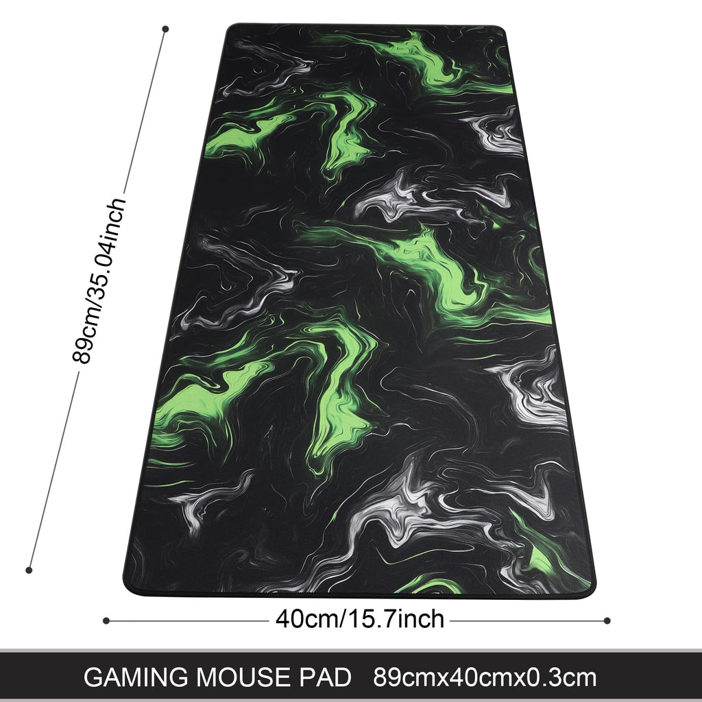 Gaming Mouse Mat Desk Office Mouse Pad Large Size 800x300x3mm Comfortable Mousepad with Smooth Cloth Surface, Improved Precision and Speed (80x30 Black)