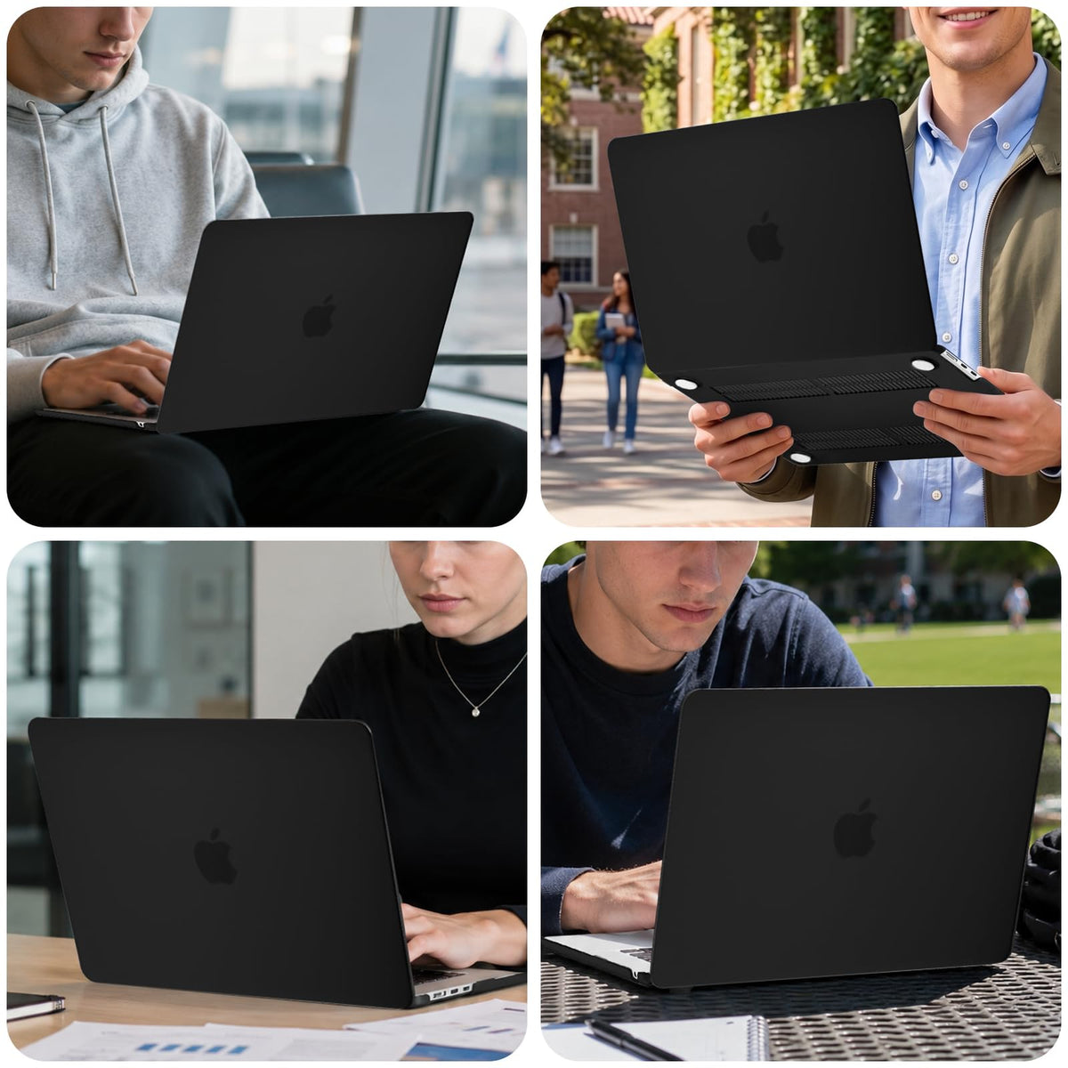 MOSISO Compatible with MacBook Air 13 inch Case 2026, Crystal Clear
