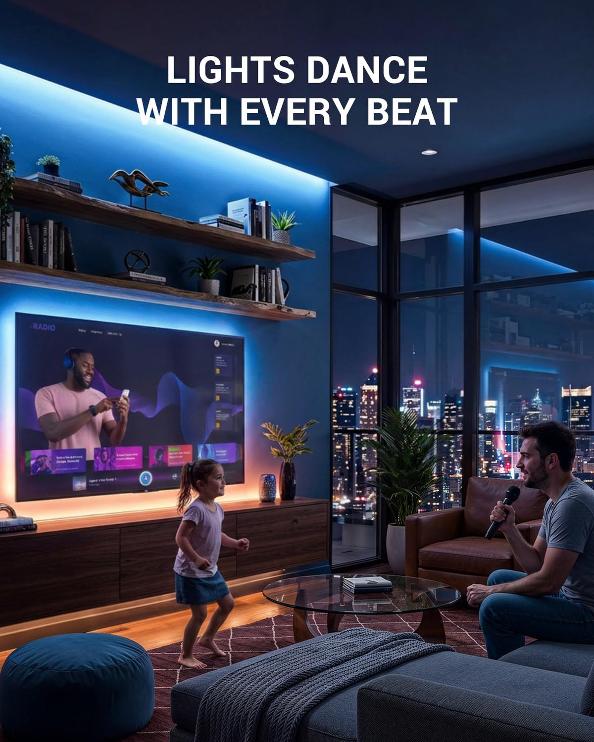 PERLESMITH TV Wall Bracket, for 37-85 Inch TVs 60kg, Max VESA 600x400mm