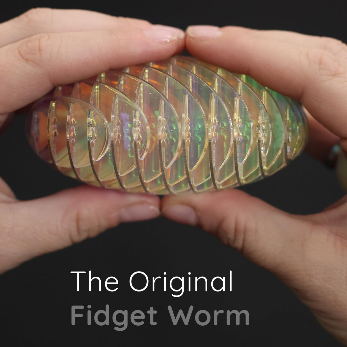 Morf Worm 3D Sensory Fidget Toys for Kids, Teens & Adults, Rainbow, Small