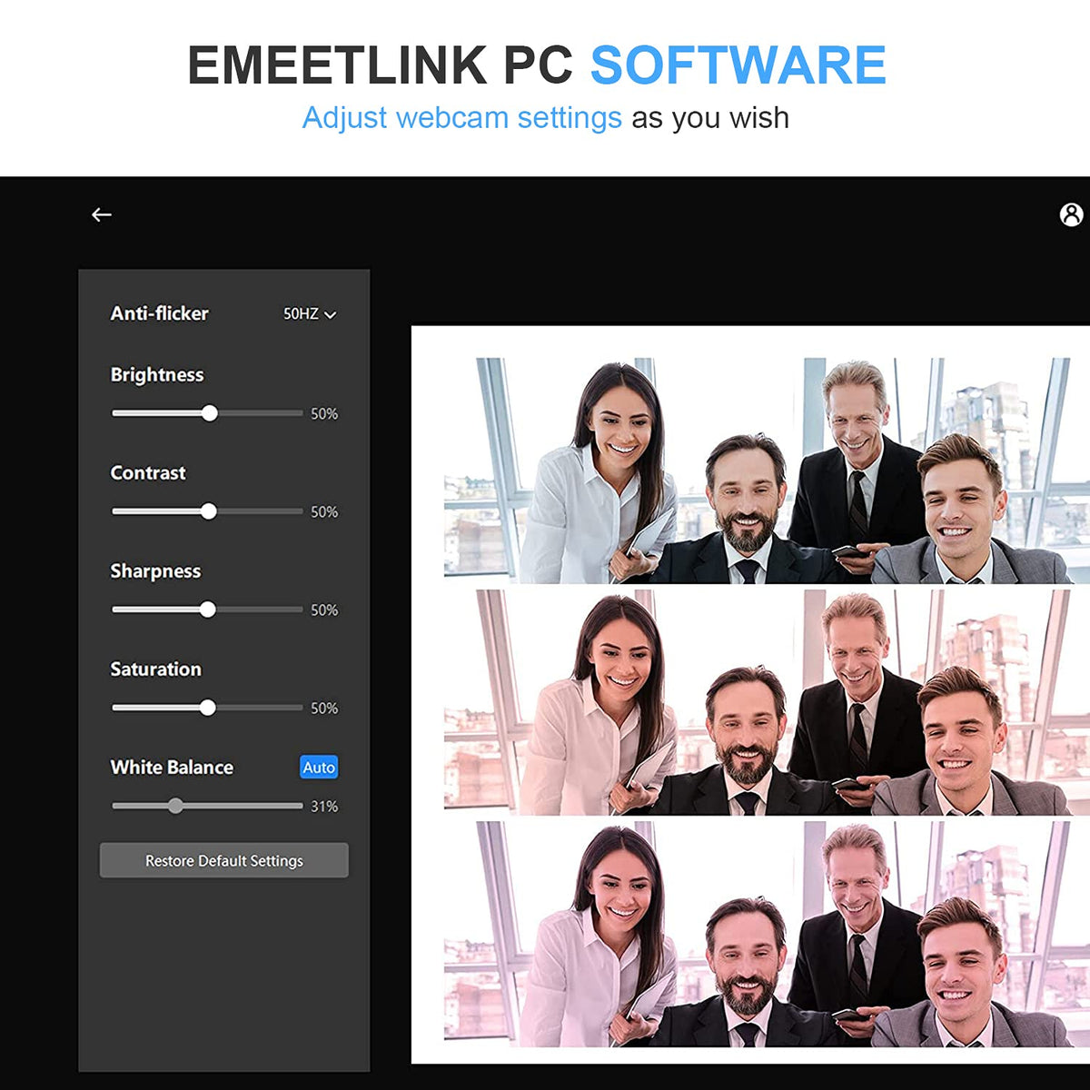 EMEET S600 4K Webcam for Streaming - Sony 1/2.55'' Sensor, PDAF Autofocus, 1080P@60FPS, 2 Noise Reduction Mics, Built-in Privacy Cover, 73° FOV, Streaming Camera for Live Commerce/Gaming/Beauty