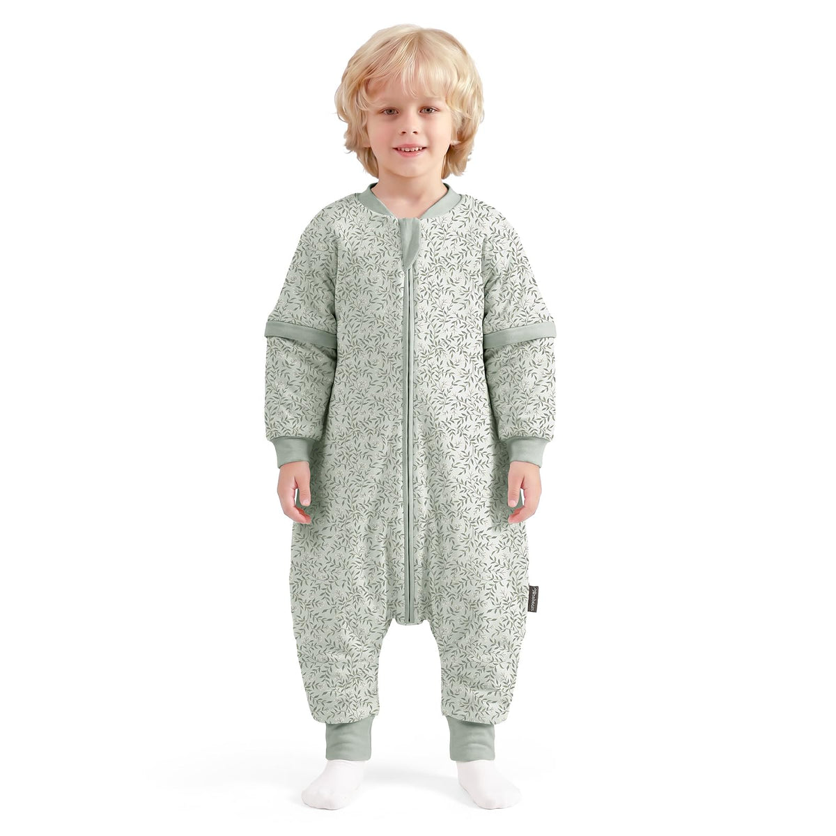 Mosebears Baby Sleeping Bag, 2.5 TOG Baby Sleep Sack with Legs,Winter Sleeping Bag with Removable Sleeves