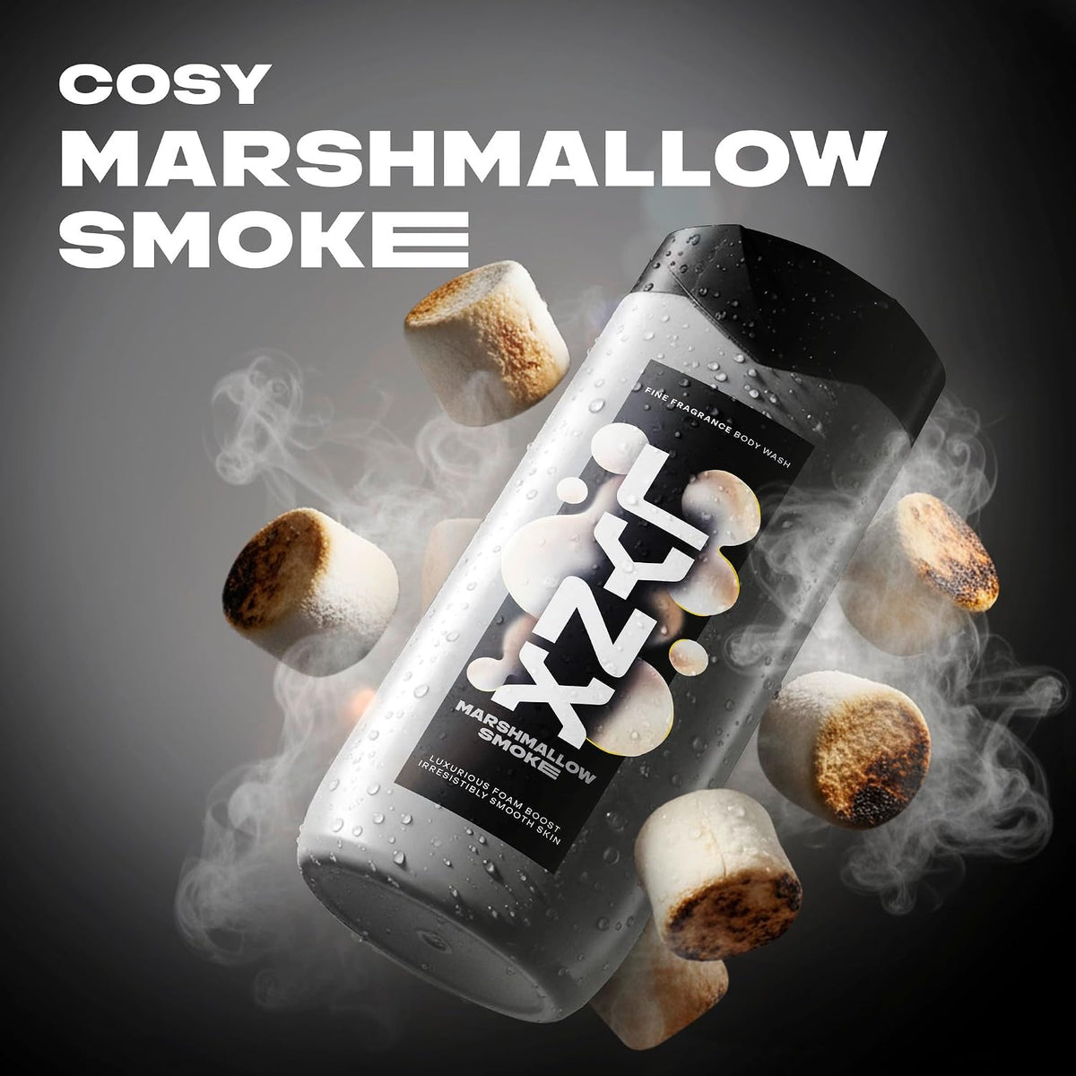 Lynx Fine Fragrance Marshmallow Smoke Premium Body Wash Shower Gel 6x 400ml