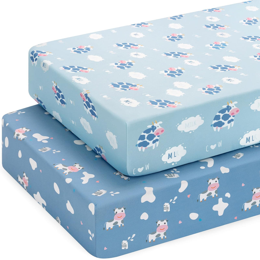 Next to Me Crib Sheets 83x50 cm Fitted 2 Pack Bedside Crib Sheets