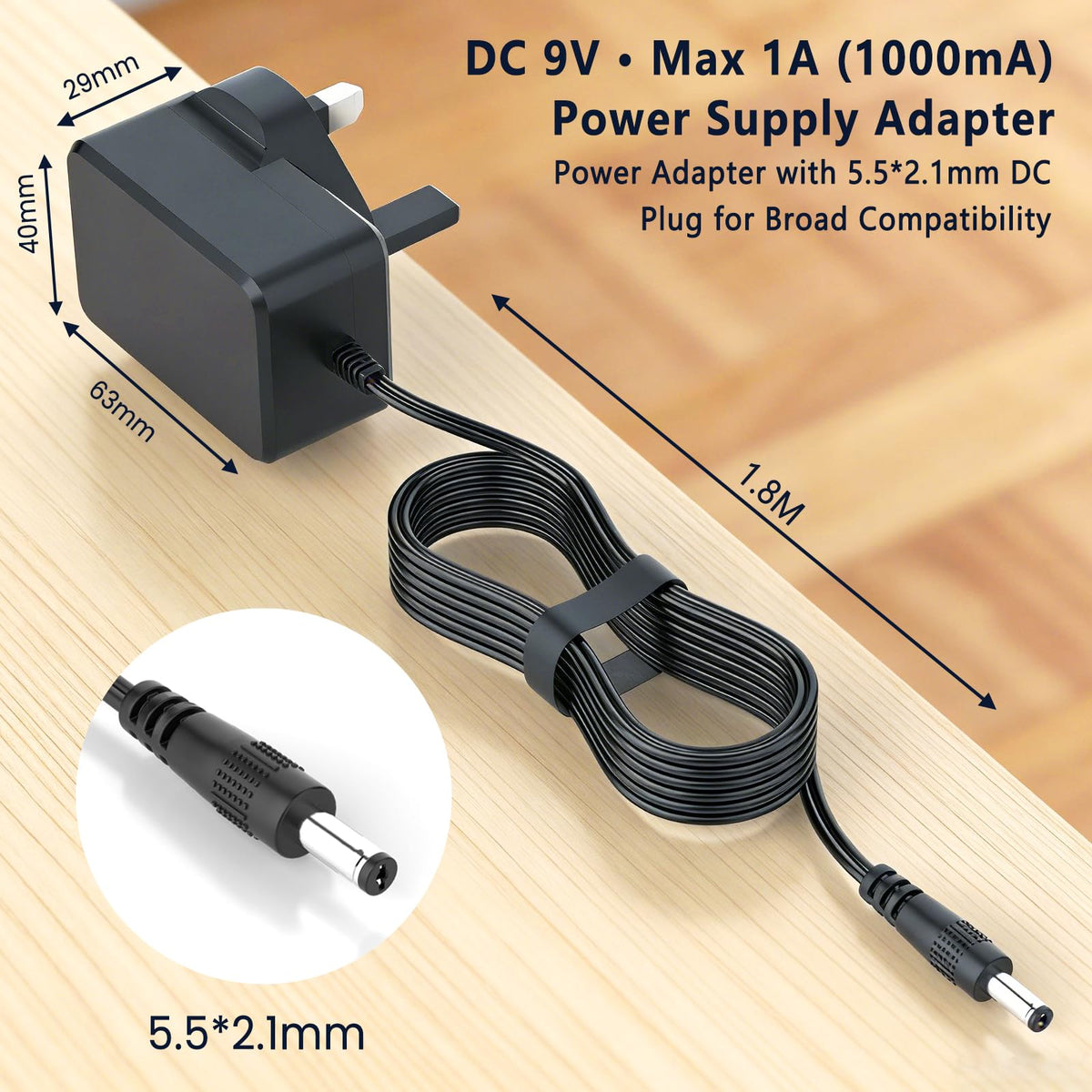 65W Laptop Charger Compatible with Microsoft Surface Pro Laptop Book Go