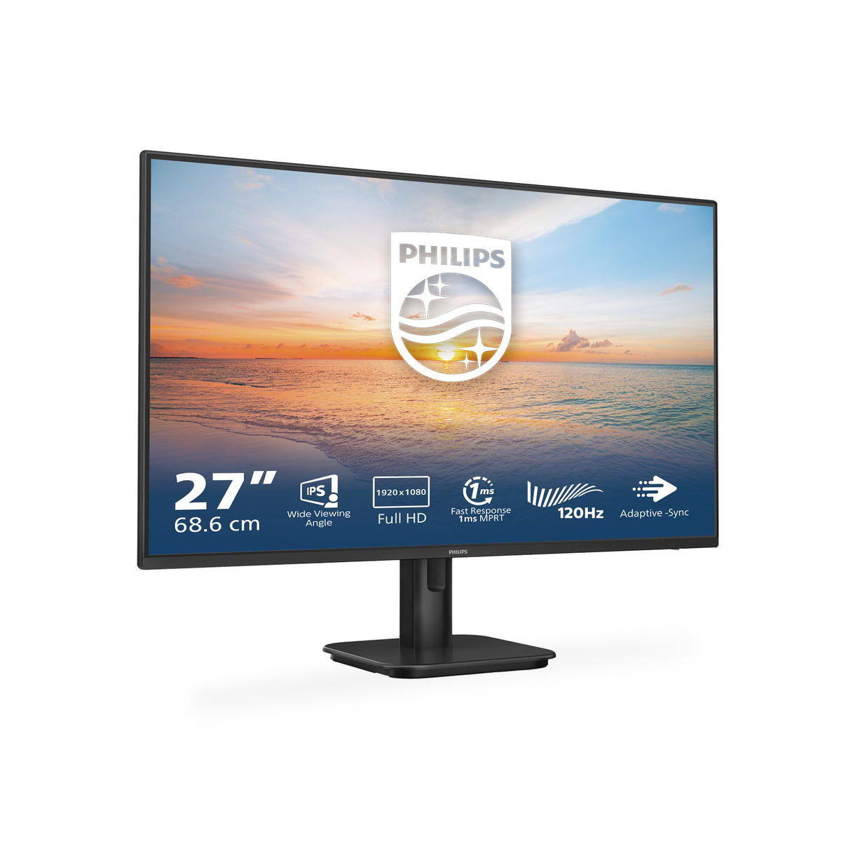 PHILIPS 24E1N1100A 23.8 inch FHD Monitor 120Hz, IPS Panel, 1ms MPRT, Speakers (1920x1080 HDMI 1x 1.4) Black