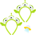 Green Three-eyed Alien Plush headband Alien Monster headband for Halloween Party Birthday, Christmas