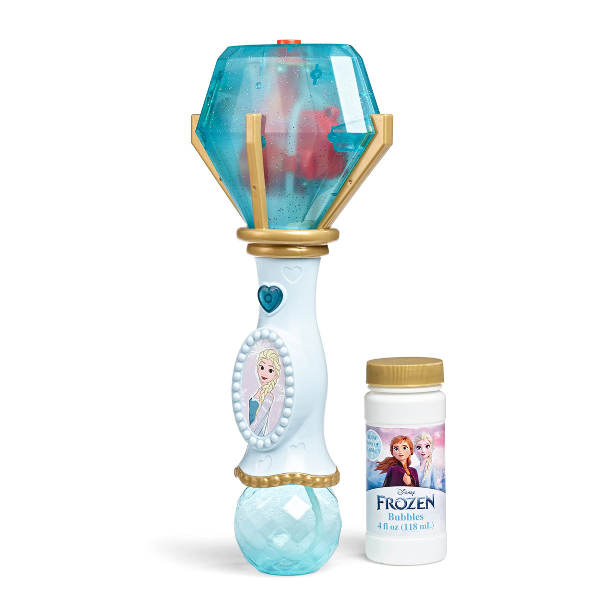 Little Kids Disney Mickey Mouse Light and Sound Musical Bubble Wand, Includes Bubble Solution, Multi (20511)