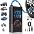 Tyre Inflator Air Compressor 150PSI Portable Car Cordless rechargeable Tyre Pump With Pressure Gauge,12V DC Electric Car Air Pump Auto Shutoff with LED Light for Car Motorcycle Bicycle Ball