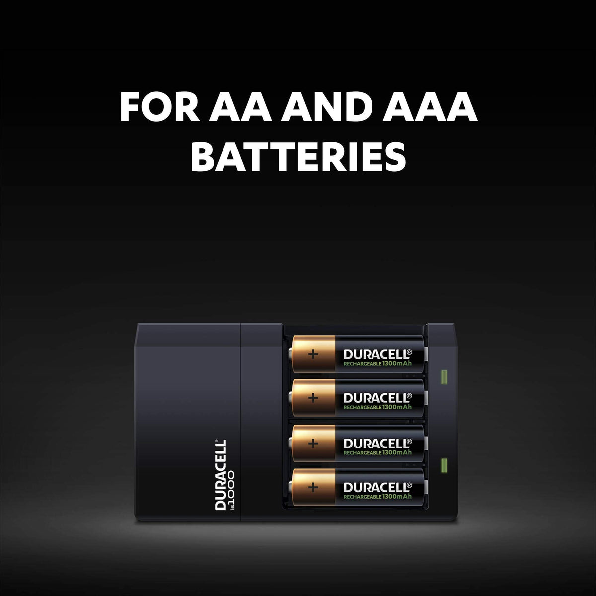 DURACELL AA Rechargeable Batteries (4 Pack) 1.2V, 1300 mAh NiMH