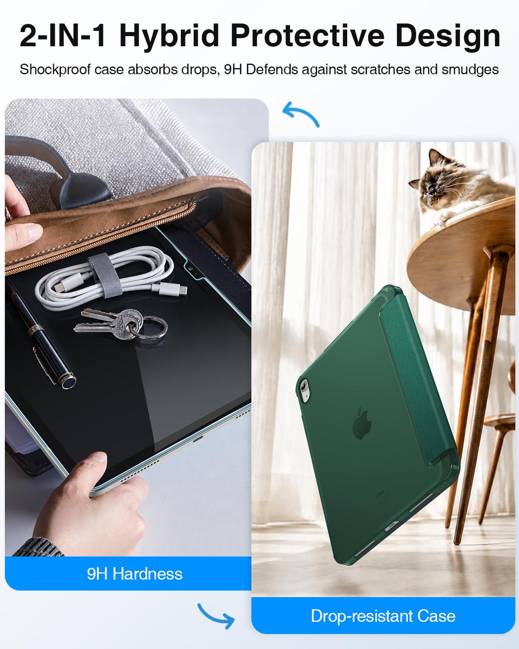 FINTIE Case & Screen Protector Set for iPad A16 11th/10th Gen 11/10.9 Inch