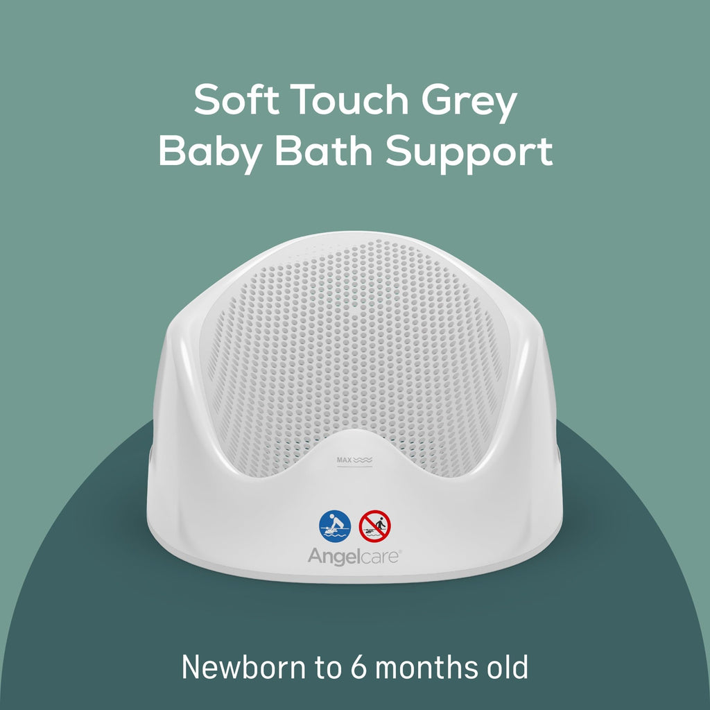 Angelcare - Baby Bath Support - Soft Touch Support - Water Level Indicator - Ideal for Babies Less Than 6 Months Old - Aqua