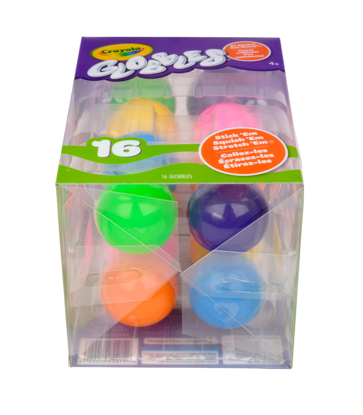 Crayola Globbles Fidget Toy, 6ct, Sticky Stress Ball, Kid Stocking Stuffers