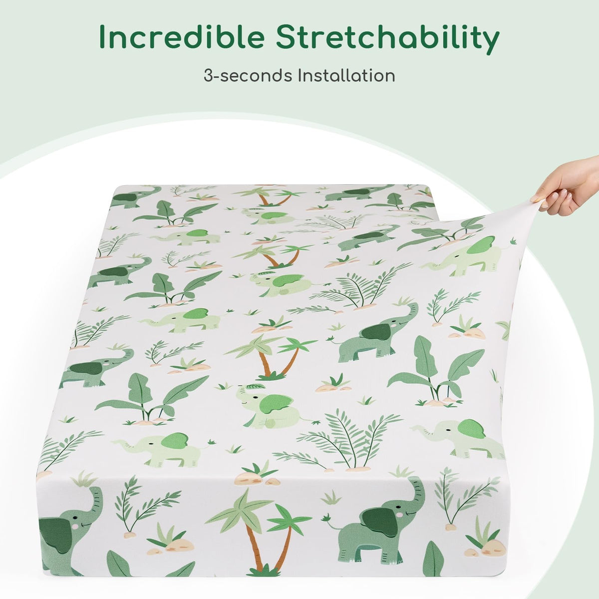 Next to Me Crib Sheets 83x50 cm Fitted 2 Pack Bedside Crib Sheets