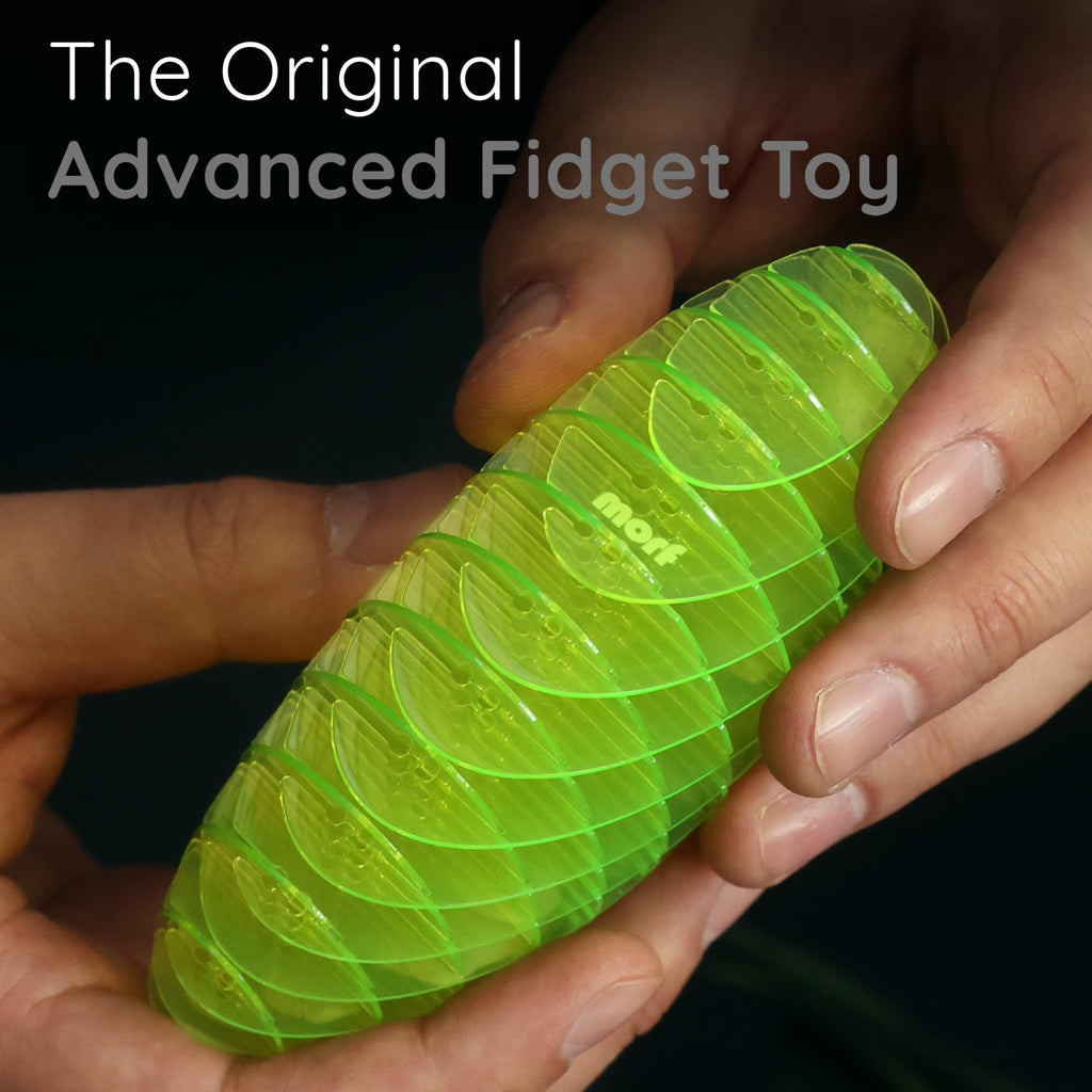 Morf Worm 3D Sensory Fidget Toys for Kids, Teens & Adults, Rainbow, Small