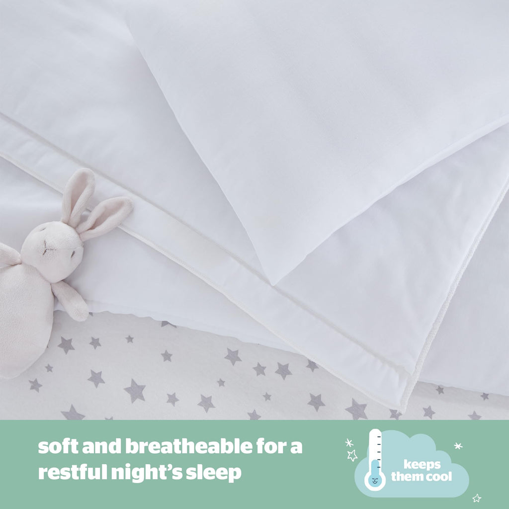 Silentnight Safe Nights Cot Bed Duvet 4 Tog – Anti Allergy Lightweight Soft Snug Nursery Quilt for Children, Kids, Toddlers – Hypoallergenic and Machine Washable – 150x120cm