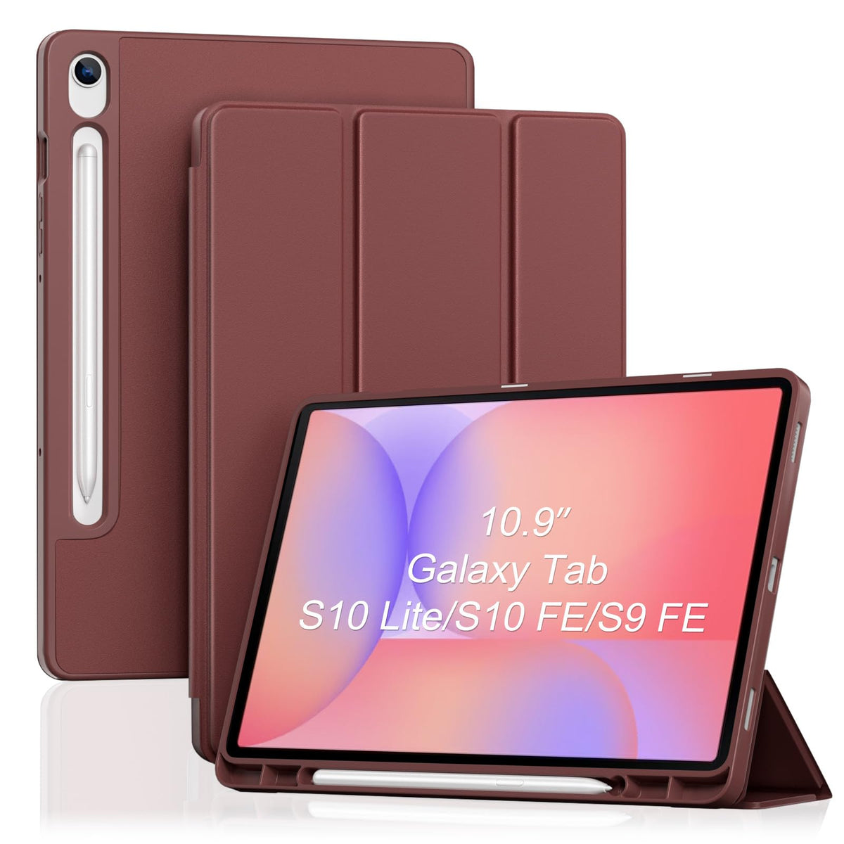 ProCase for Galaxy Tab S10 Lite/S10 FE/S9 FE 10.9" with S Pen Holder -Green