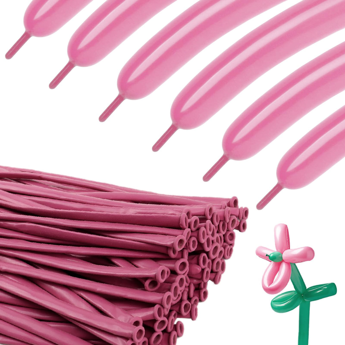 260 Balloons - Clear Long Balloons for Tying Balloon Arch & Balloon Ties