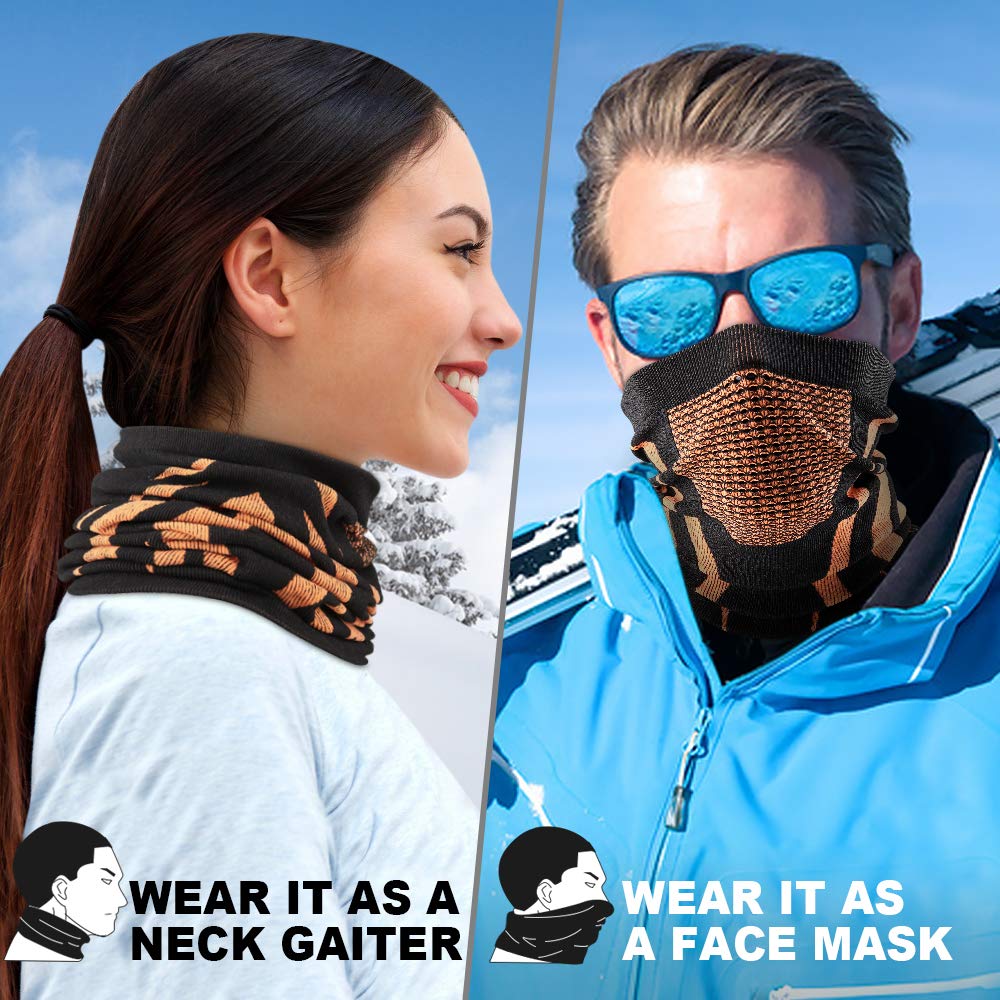 WTACTFUL Winter Neck Warmer Gaiter Windproof Face Mask Balaclava Bandana for Ski Snowboard
