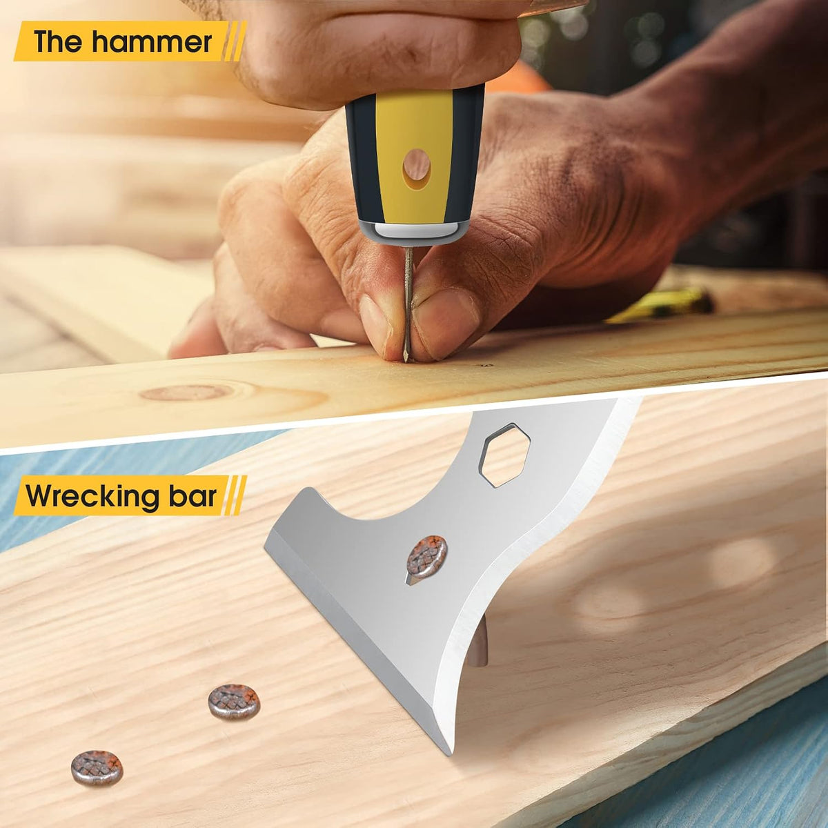 suokoun Paint Wallpaper Scraper Set, 2'', 4'', 6'', 8'' Stainless Steel Paint Scraper Set with Soft Handle, Plastering Tools for Drywall(4 Pack)