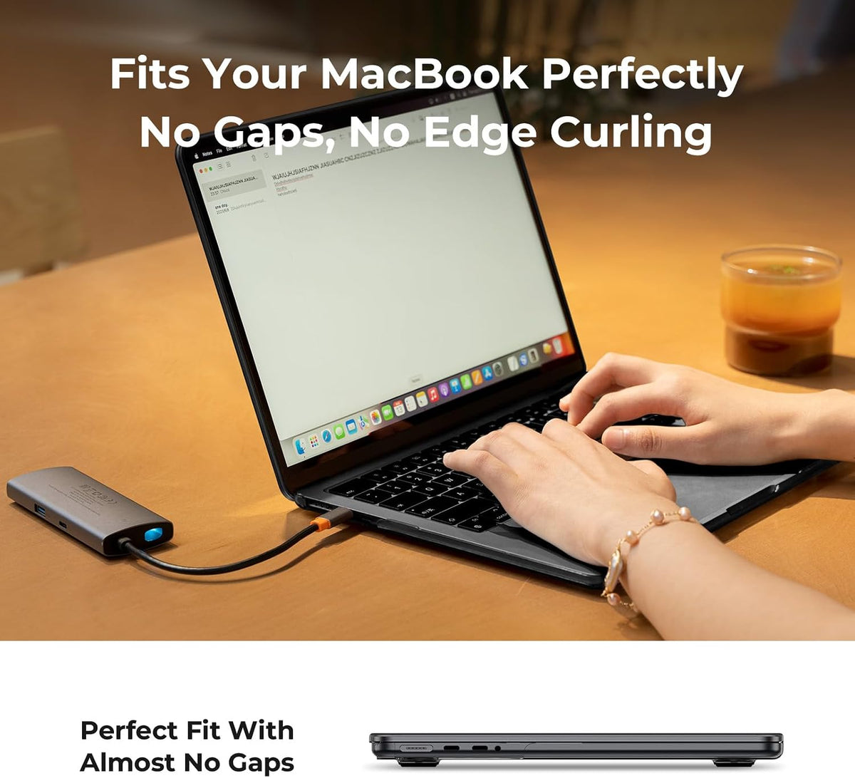 EooCoo for MacBook Pro 14 inch Case M5 M4 M3 M2 M1 2026-2021 Crystal Black
