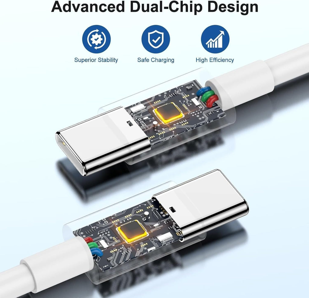 USB C to USB C Charger Cable,3M Long i Phone Type C Charging Lead 2Pack Fast Charging Wire USBC Charger Cables for iPhone 17 Pro Max/17 Air/16/16 e/16 Pro/15 Plus, iPad Pro/Air/Mini,Mac