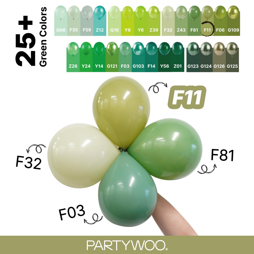 PartyWoo Light Blue Balloons 101pcs Baby Pastel Sky Aqua Blue Color 12 Inch