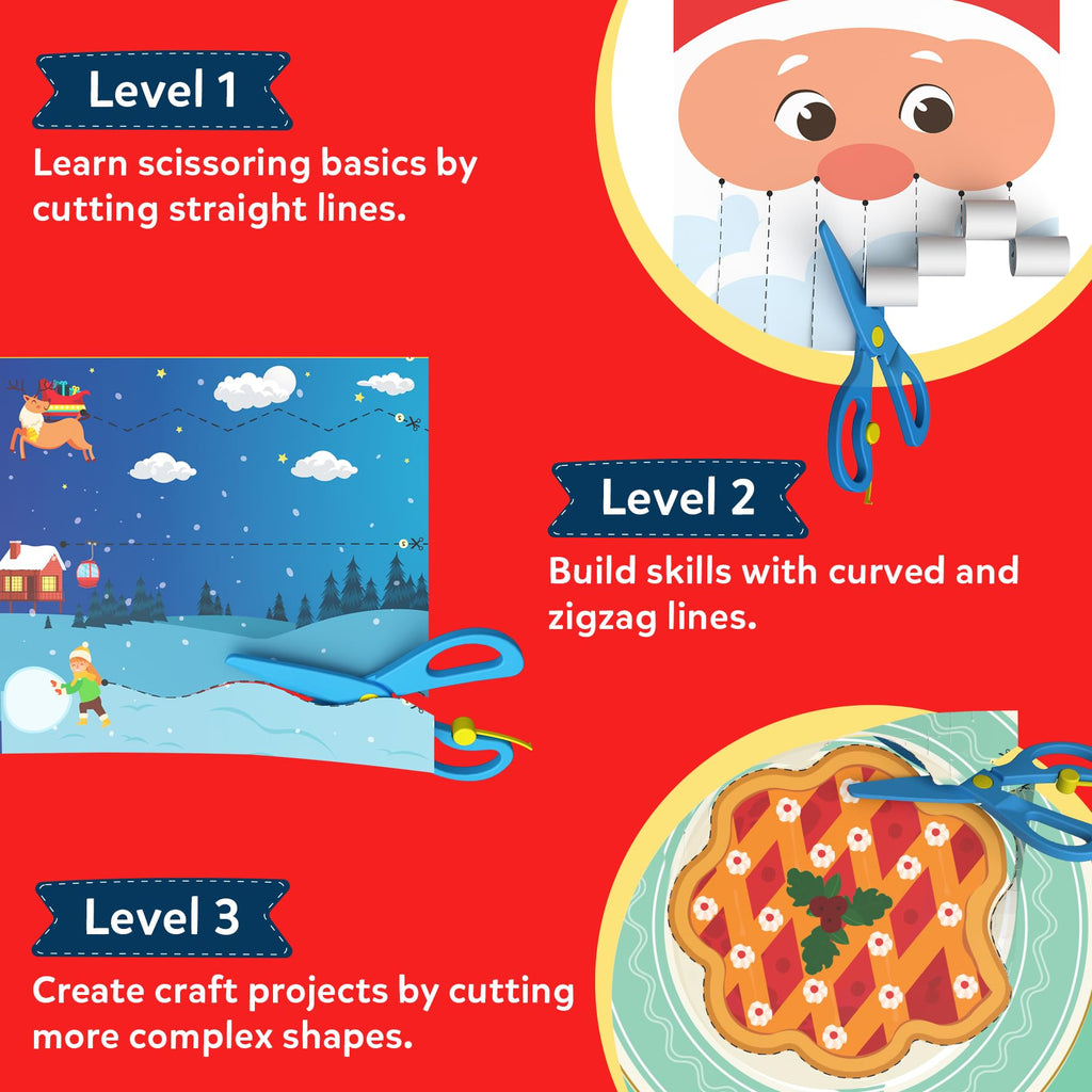 Skillmatics Snip Snip, Scissor Skills, Felt Craft Activity, Christmas Gift