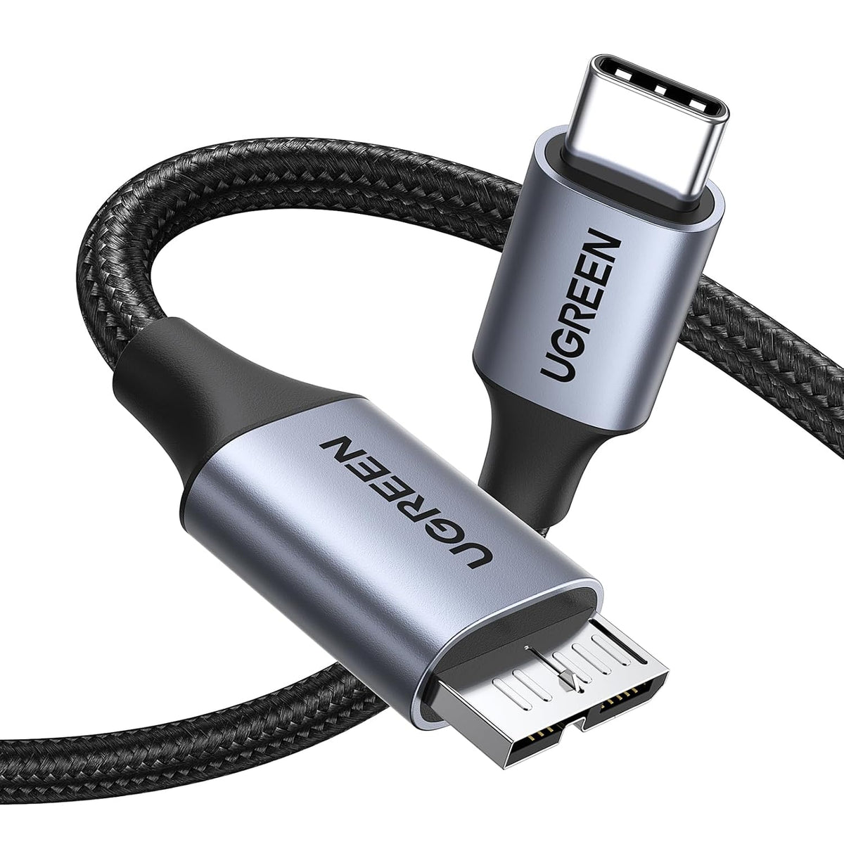 UGREEN Micro B to USB C Hard Drive Cable 10Gbps 1M