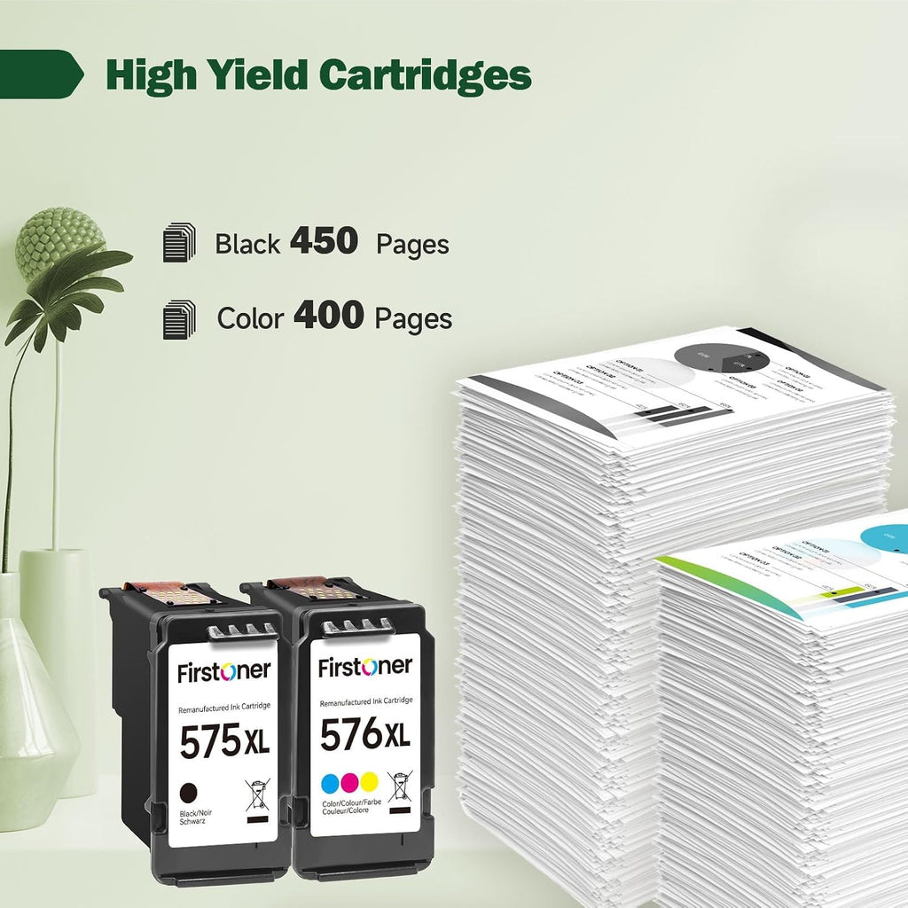 575 576 Ink Cartridges, PG-575 XL CL-576 XL Replacement for Canon 575 576 Ink Cartridges Original for PIXMA TS3550i TS3750i TS3551i TS3751i TR4750i TR4751i TR4755i TR4756i