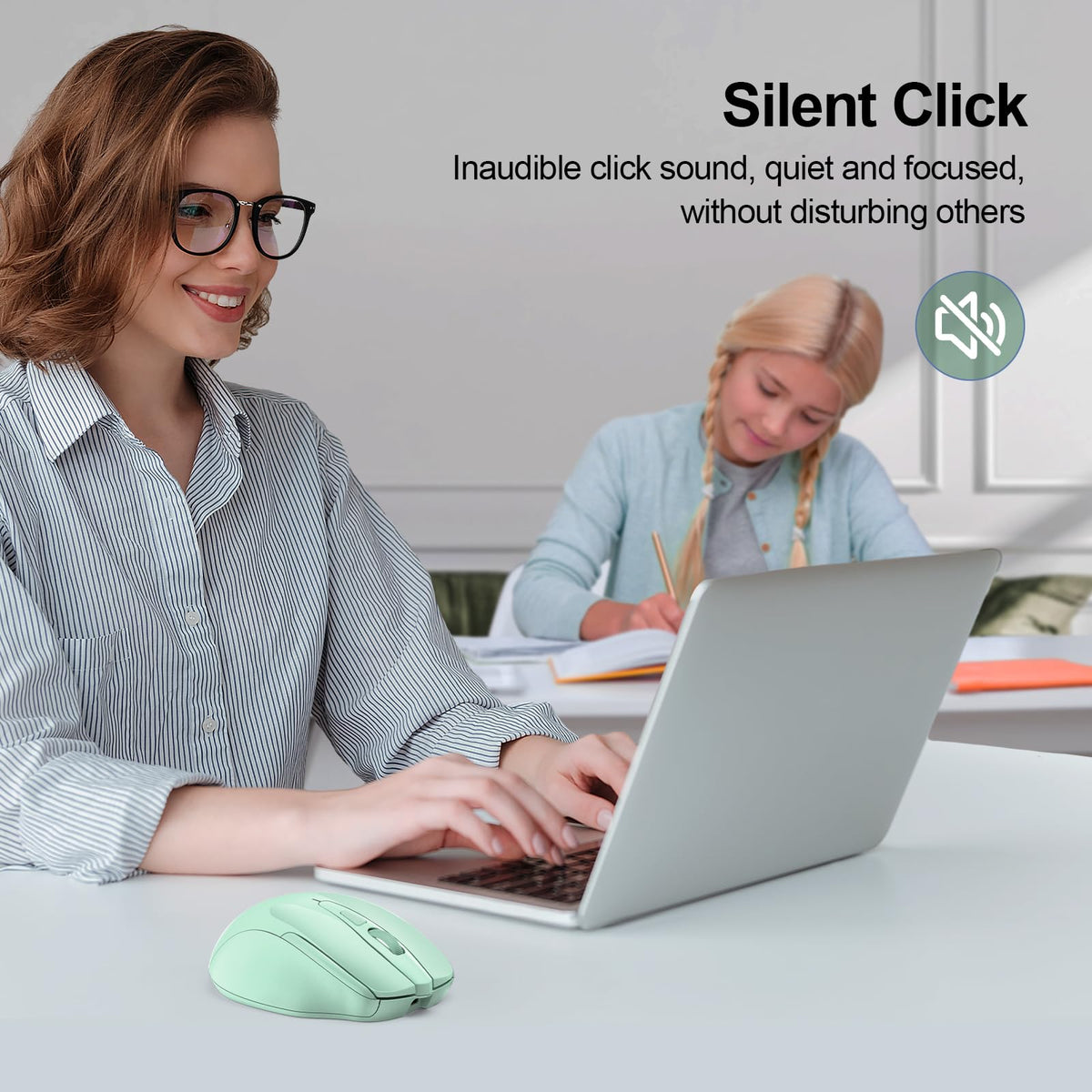 TECKNET Bluetooth Mouse, Wireless Mouse Rechargeable