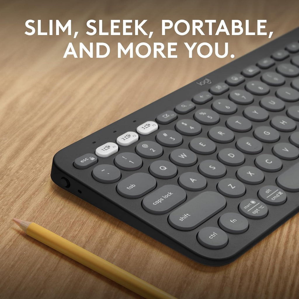 Logitech Pebble Keys 2 K380s, Multi-Device Bluetooth Wireless Keyboard
