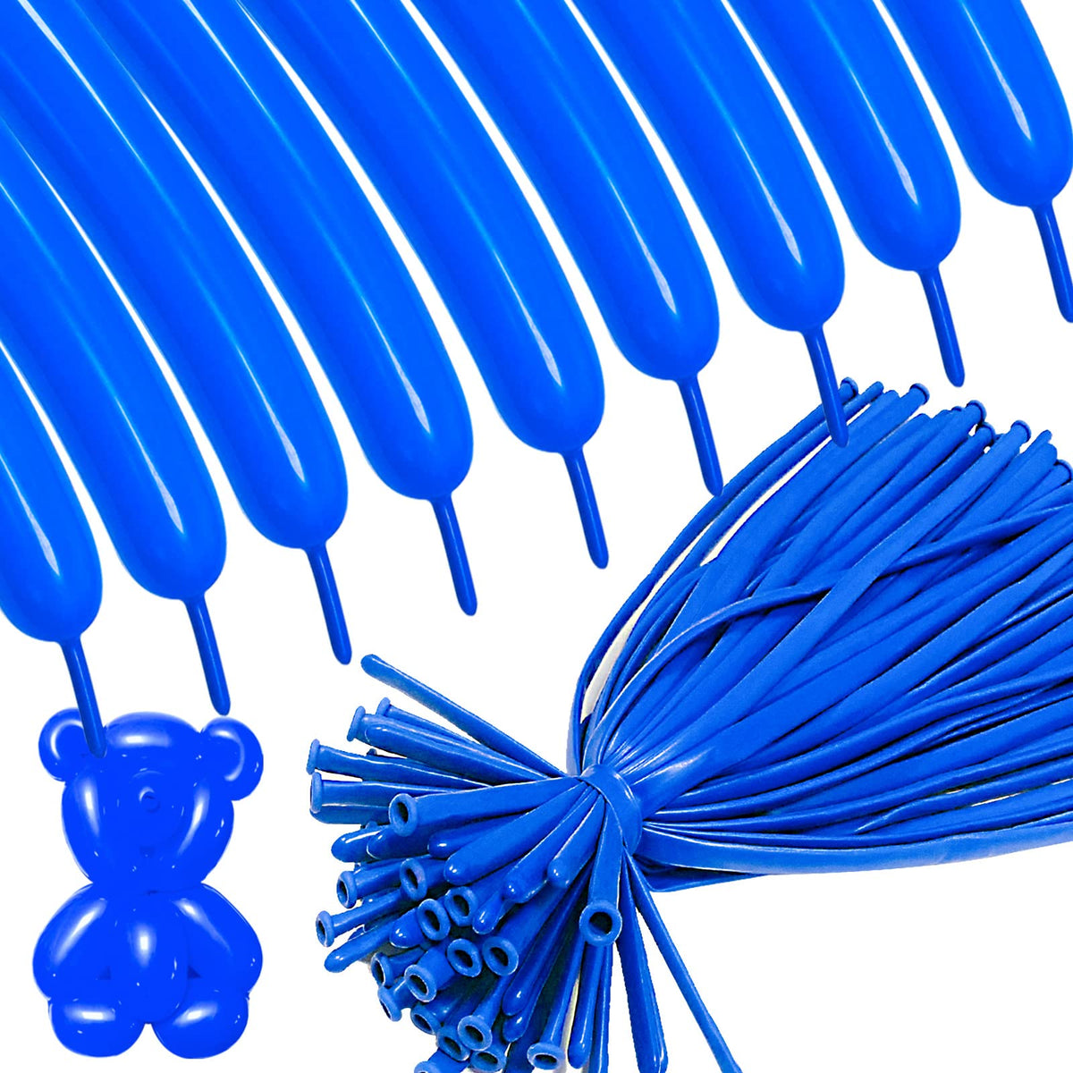 ASIYUHY 260 Balloons Clear Long Balloons 100 Pack Twisting Animal Balloon