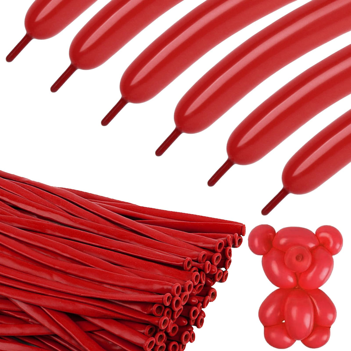 260 Balloons - Clear Long Balloons for Tying Balloon Arch & Balloon Ties