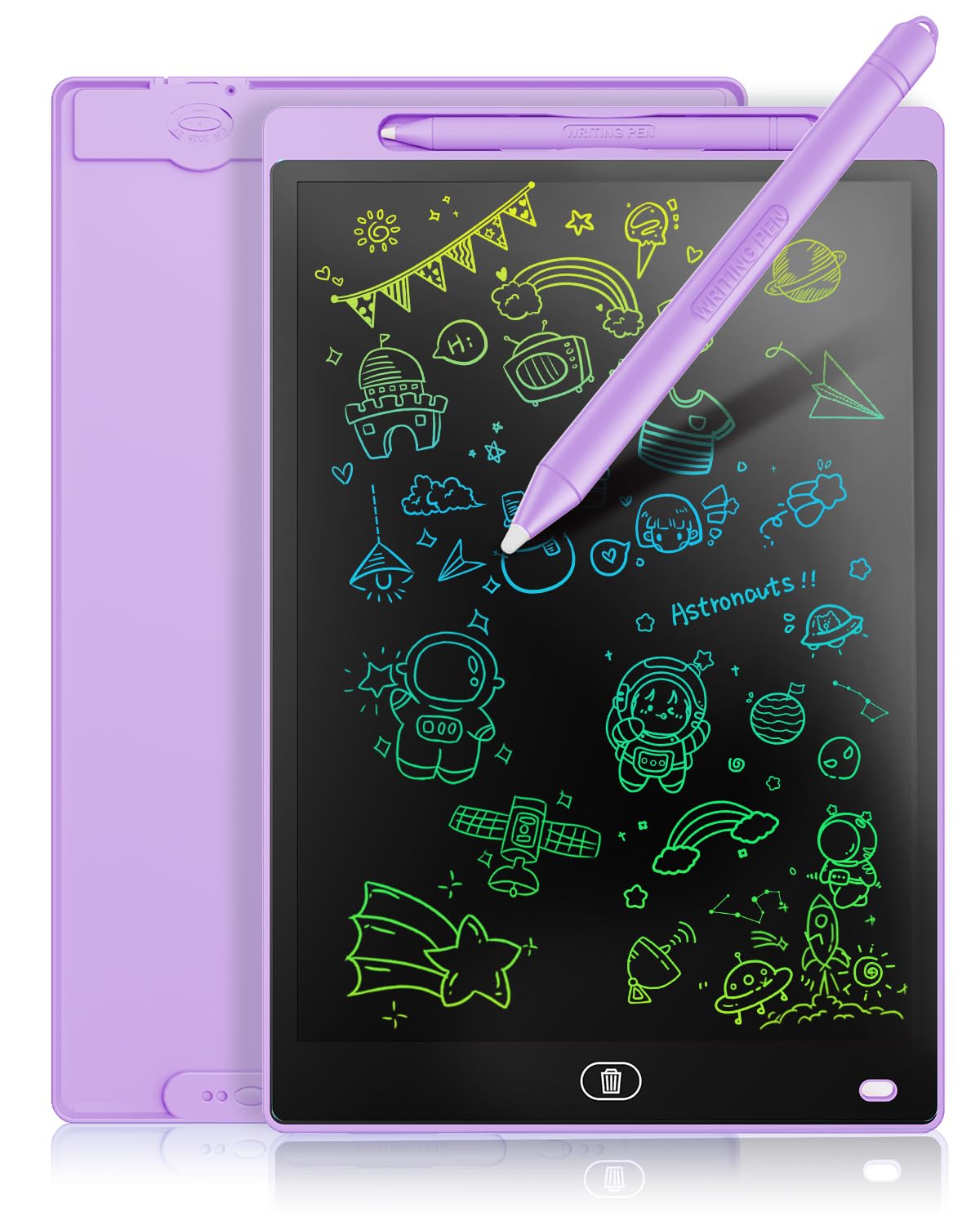 [2 Pack] Genialba LCD Writing Tablet 8.5-Inch Colorful Doodle Board, Toddler Learning Educational Toys Gifts for 3-8 Years Old Girls and Boys, Electronic Drawing Pad for Kids (Pink&Blue)