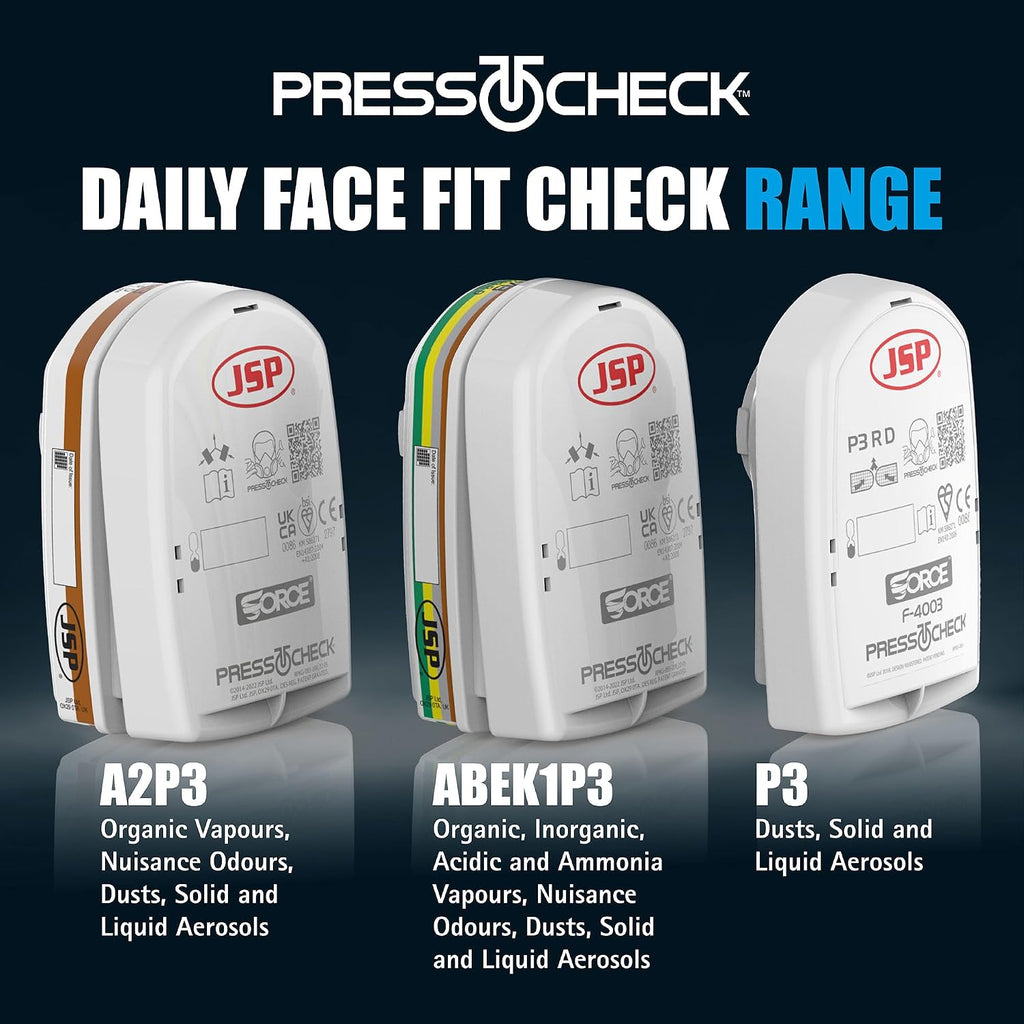 JSP FORCE 8 Half Mask Reusable Respirator with PressToCheck P3 Filters