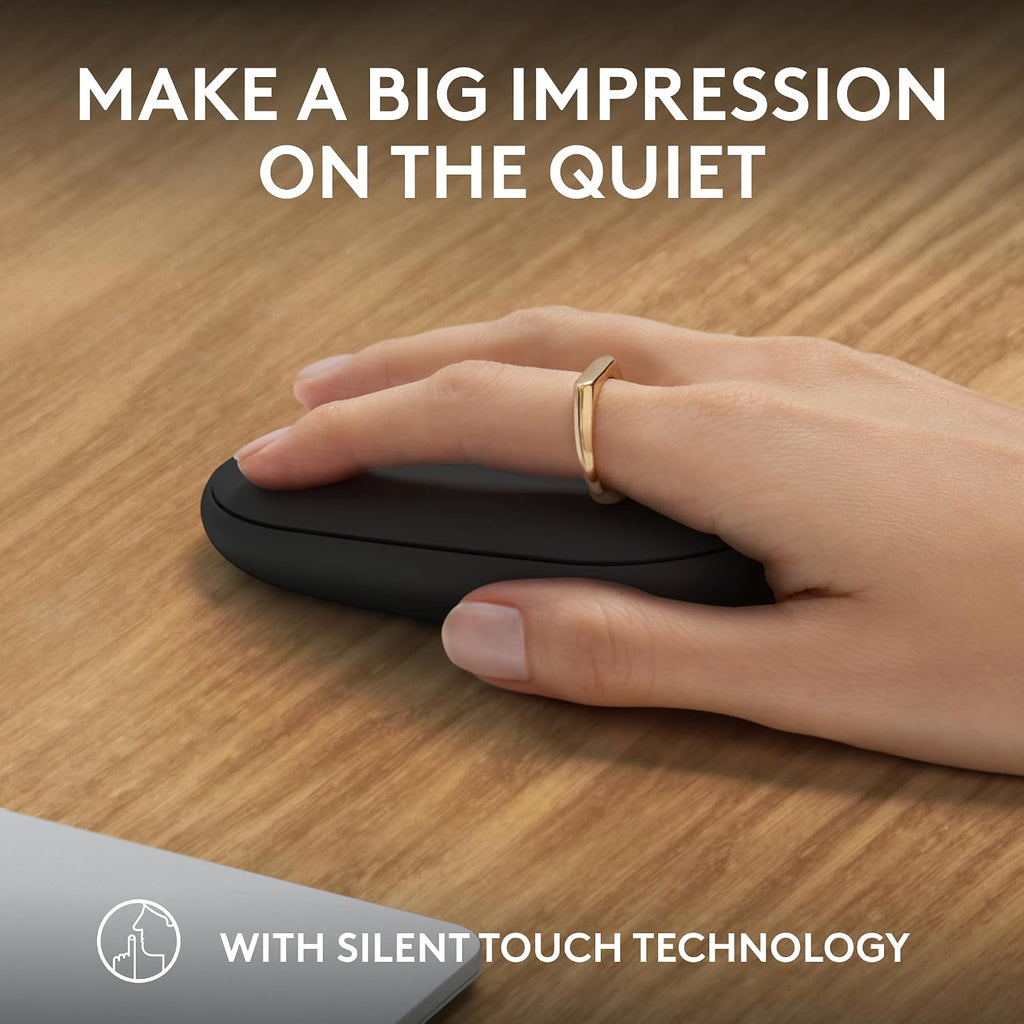 Logitech M350s Pebble 2 Bluetooth Wireless Mouse - Black