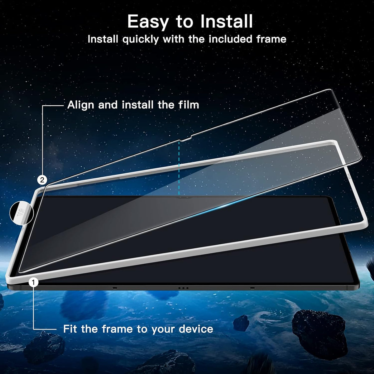 JETech Screen Protector for Samsung Galaxy Tab S8 Ultra 14.6", 2-Pack