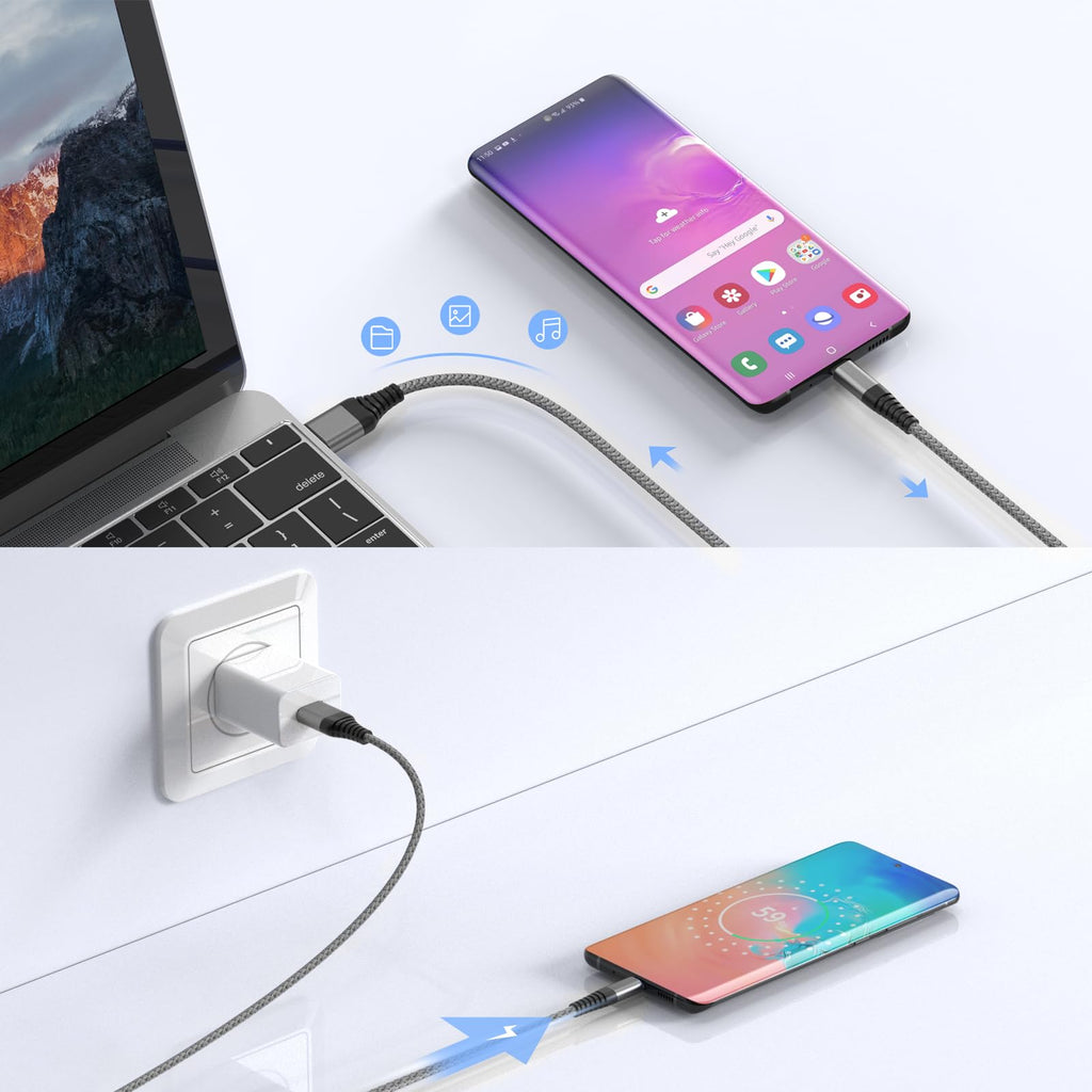 Ofuca USB C Charger Cable,3Pack 6FT/1.8M USB A to USB C Cable