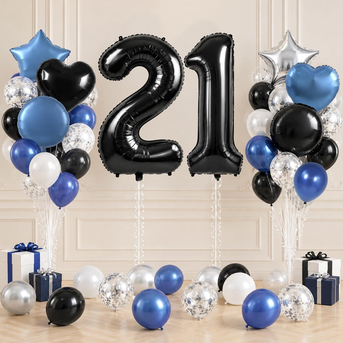 TONIFUL 40 Inch Pastel Purple Number 1 Balloon – Big Lilac Mylar Foil Number Balloons for Anniversary Girl's 1st Birthday, Lavender Gender Neutral Baby Shower, Butterfly Theme Party Decorations