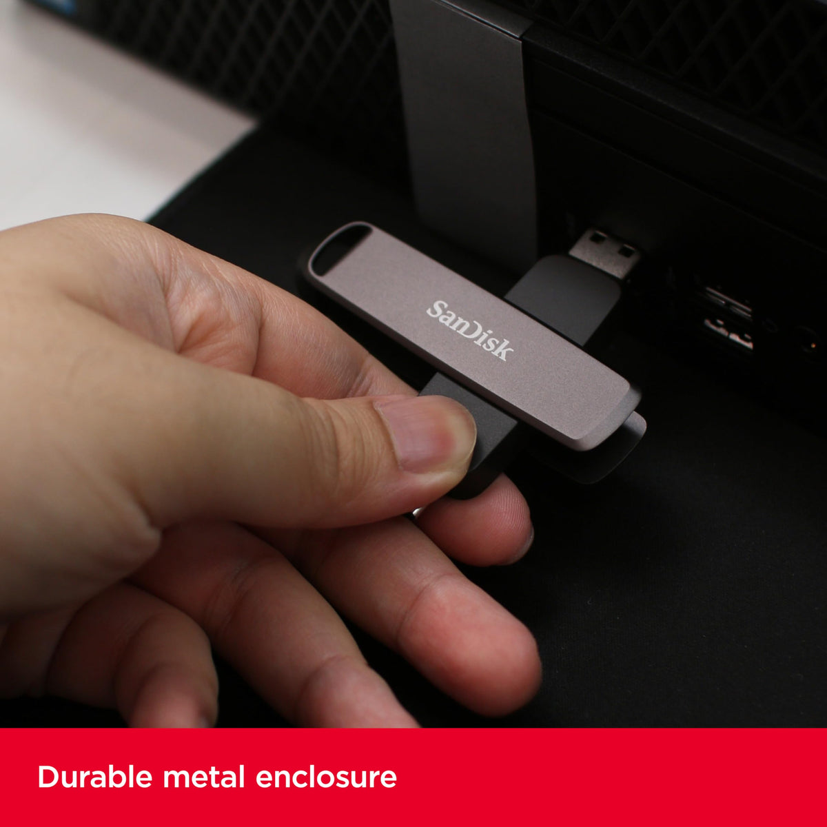 SANDISK Ultra Dual Drive Luxe 256GB, USB-C+USB-A, Up to 150MB/s Read Speeds