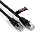 rhinocables CAT 6a Ethernet Cable | 10Gbps S/FT High-Speed & Large Bandwidth Data Transfer | Reliable LAN Network RJ45 Cable | Wi-Fi Broadband Cable for Seamless Gaming & Streaming (0.25m, Black)